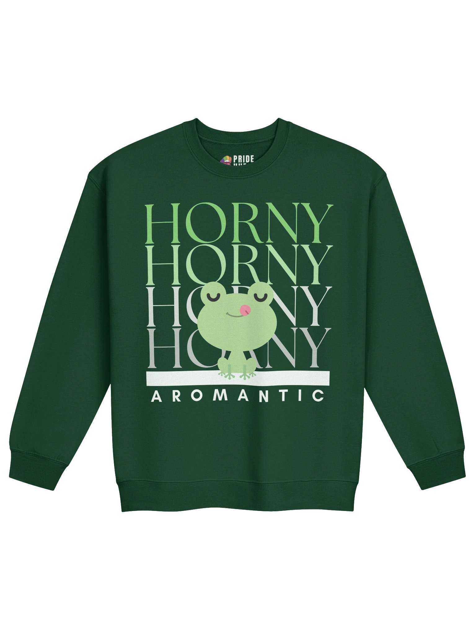 Horny Aromantic 💚 Sweatshirt product image (2)