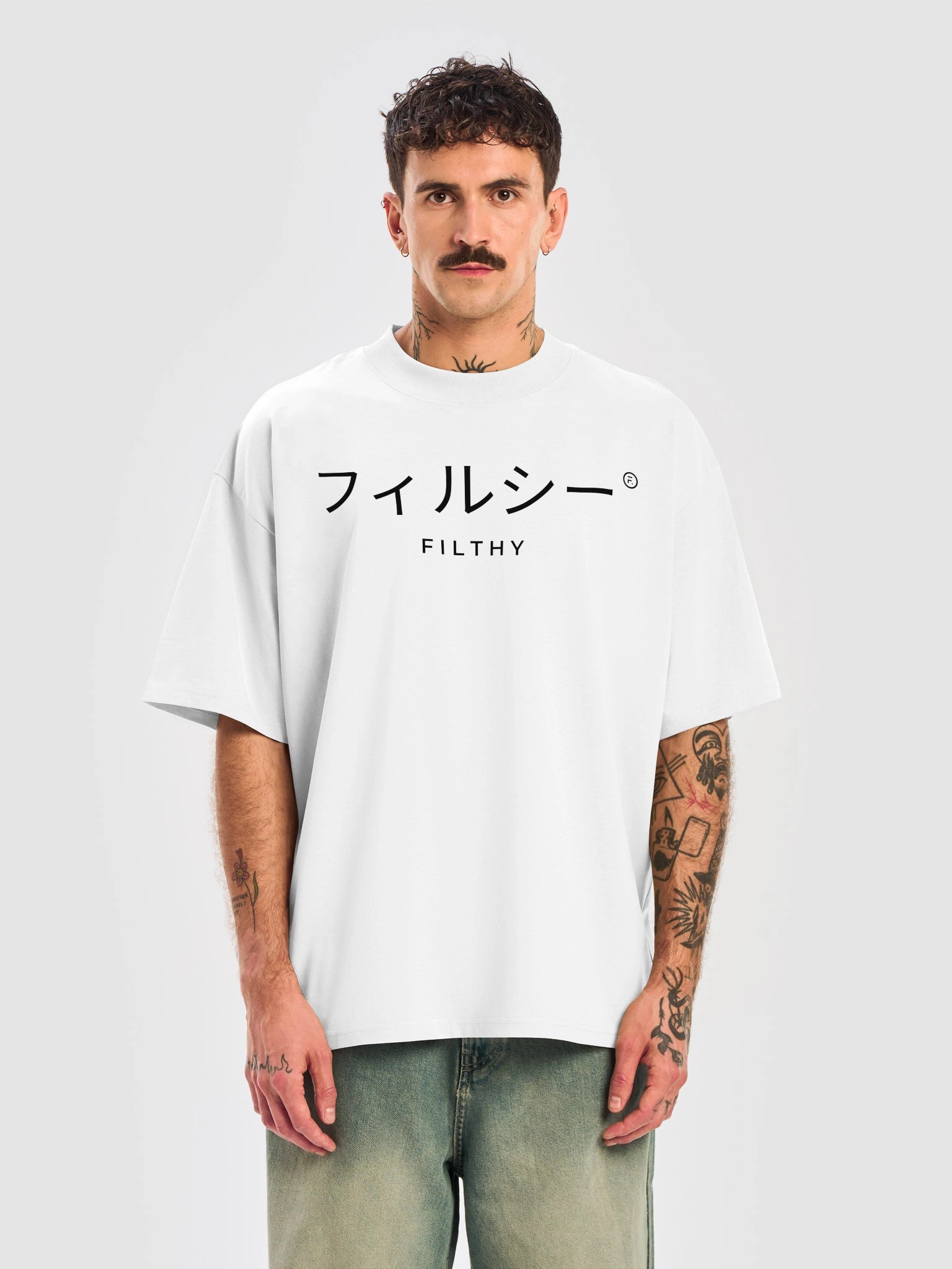 katakana white tee product image (3)