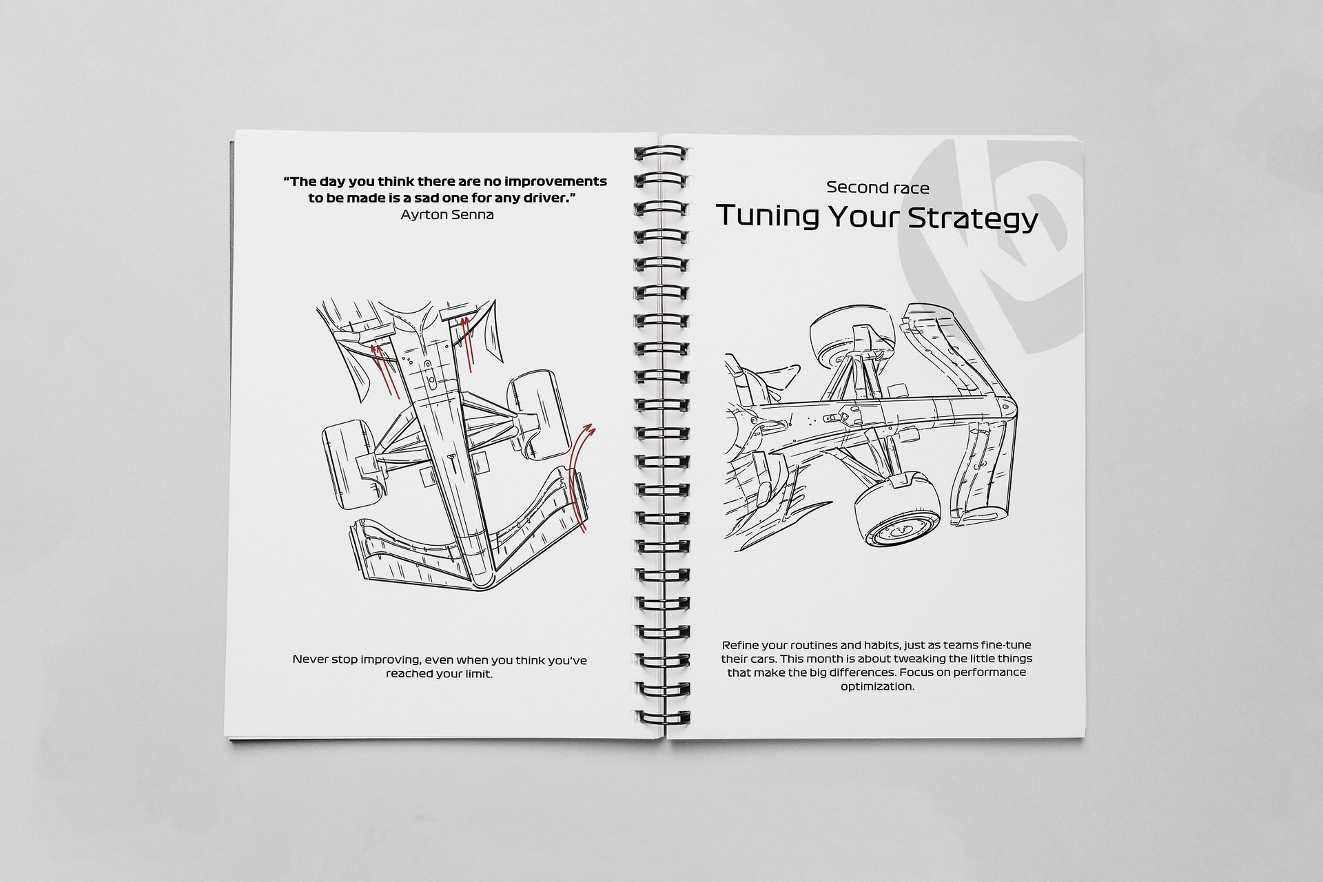 DIGITAL Champion's Formula-1 Planner, Formula 1 Not Dated Planner, Business planner, Budget planner, Diary Ferrari F1 gift, F1 stickers, F1 journal product image (4)