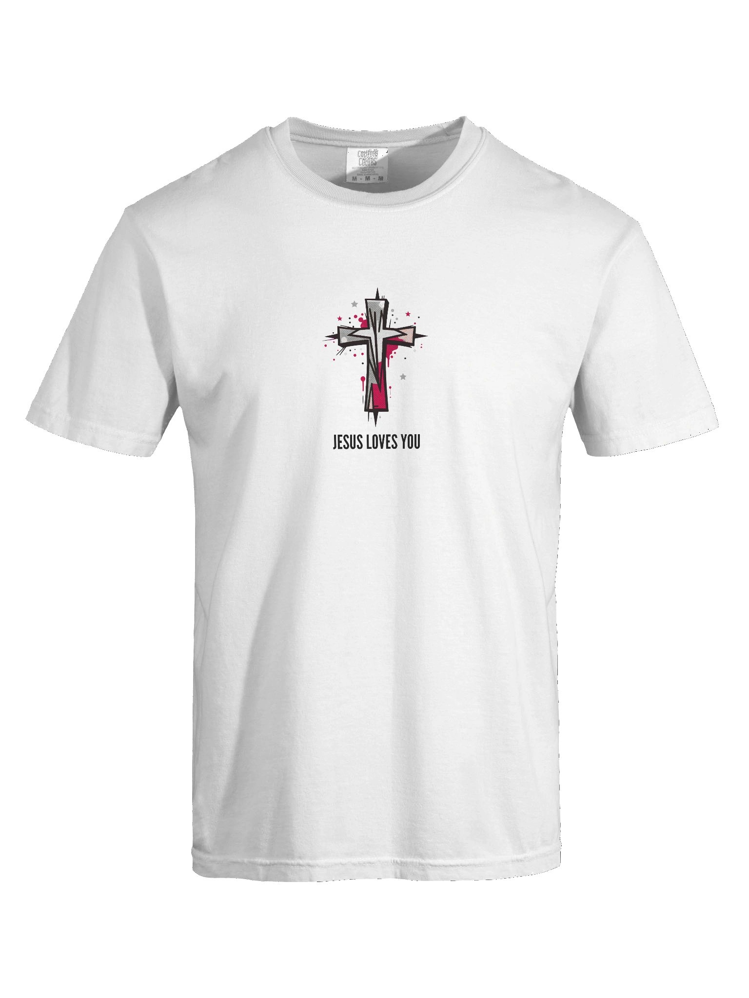 Jesus Loves You Graffiti Cross Faith T-shirt product image (7)