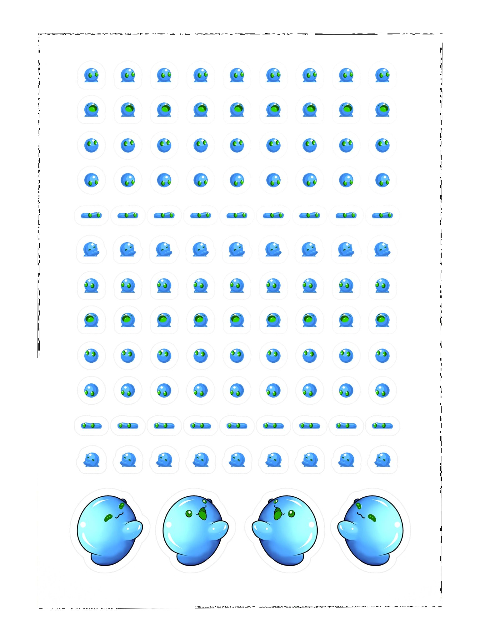 Bubbles Sticker Sheet BLUE product image (3)