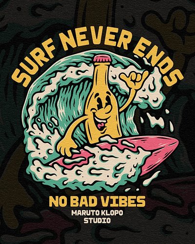 “ SURF NEVER ENDS ”
Premade Design Available for Sale ✅

• Exclusive — sold to one buyer only
• Text & colors can be adjusted...