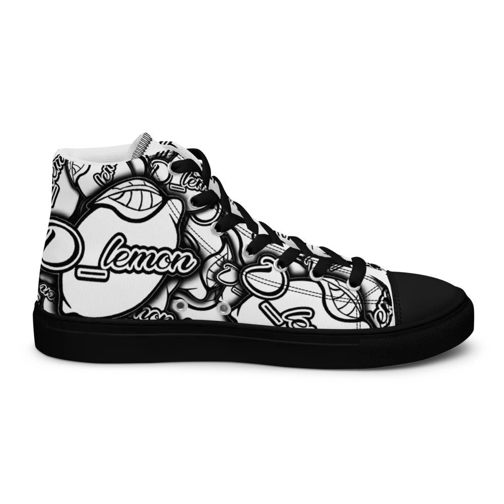 Black Sticker Pile Women's High Tops product image (6)