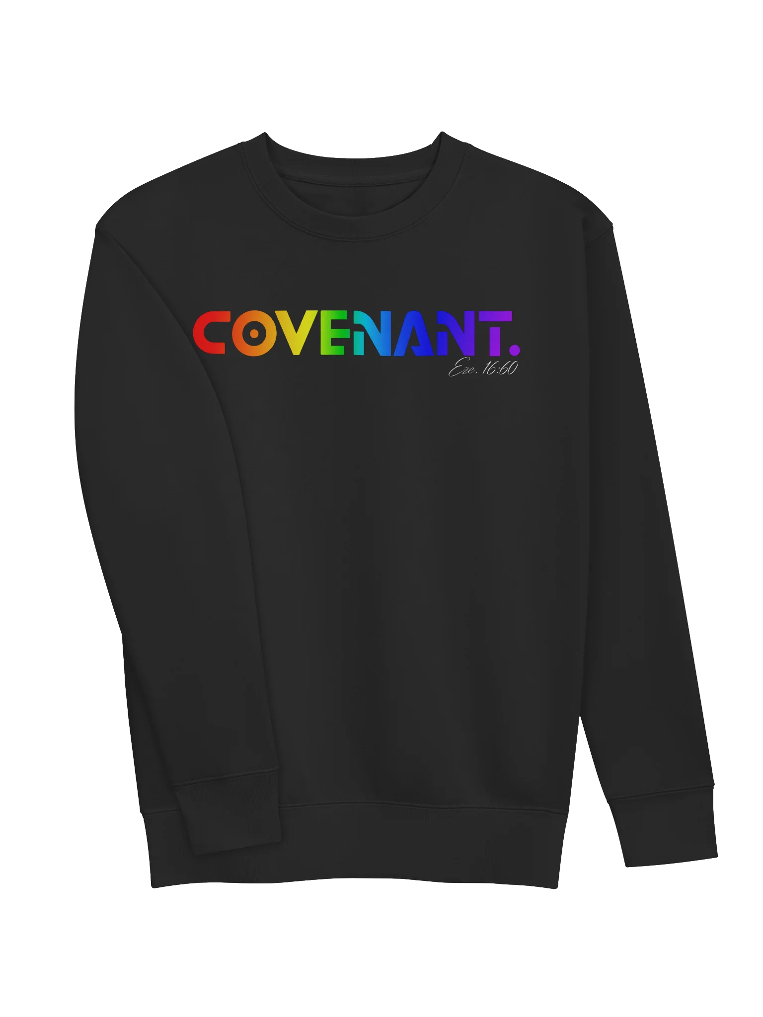COVENANT. Rainbow Faith Statement Sweatshirt — His Promise Still Stands product image (21)