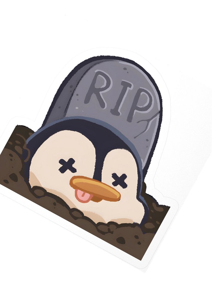 RIP Penguin Sticker product image (2)