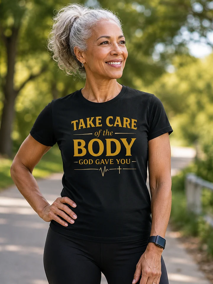 Take Care of the Body God Gave You T-Shirt — Christian Wellness Shirt, Faith and Health Tee, Inspirational Unisex Graphic Shirt product image (1)