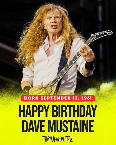 happy birthday to the thrashfather! you rule, @davemustaine 🎂 have a great day 

comment with your favorite @megadeth song! 
...