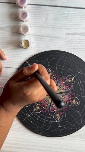 Metallic Mandala art part 2 .. hope you like this and stay tuned for the full artwork tutorial 🥰❤️

[ mandala, dot mandala, m...
