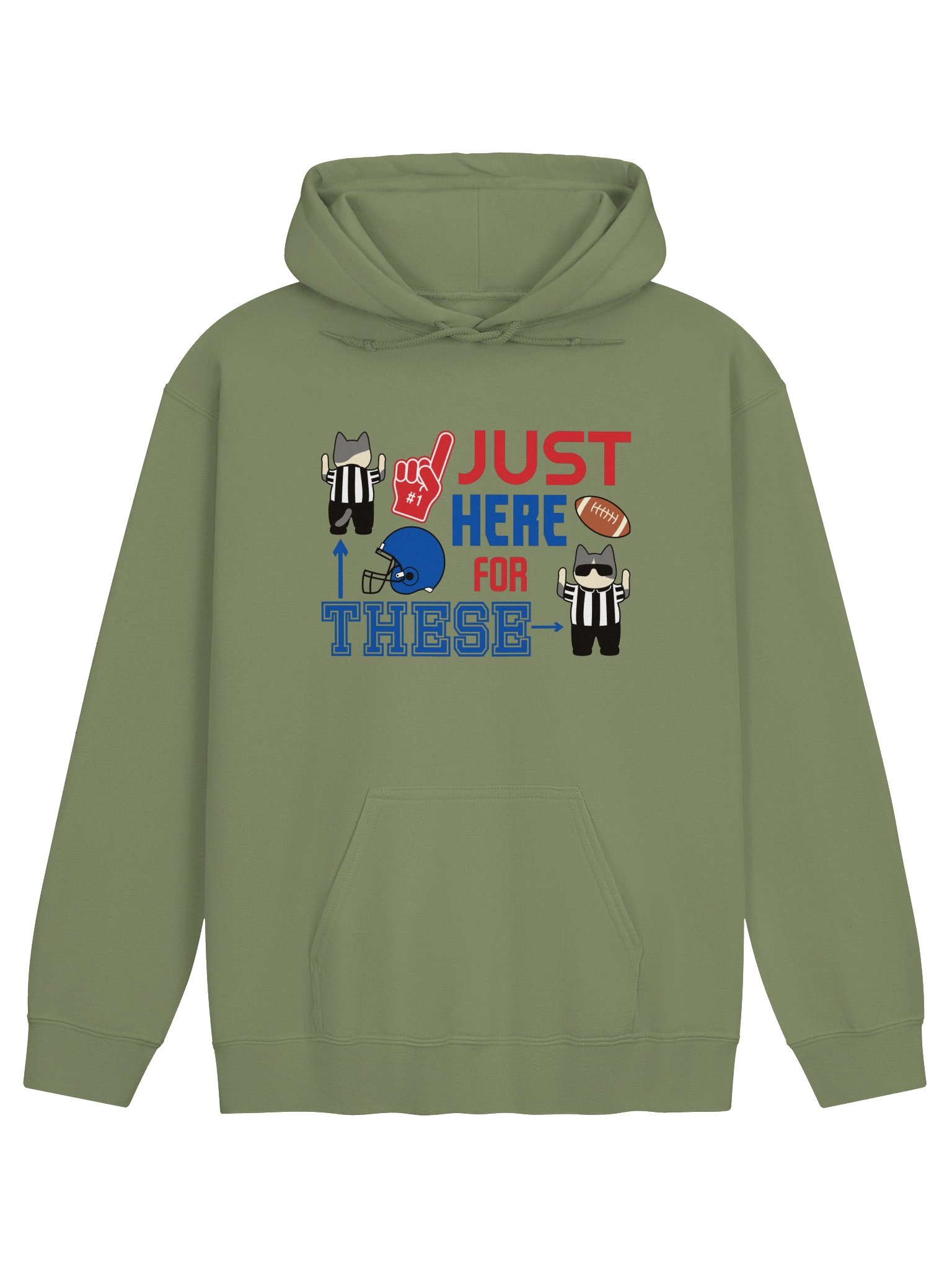 American Football Cat (JUST HERE FOR THESE - touchdown signals) - Unisex Adult Hoodie product image (1)