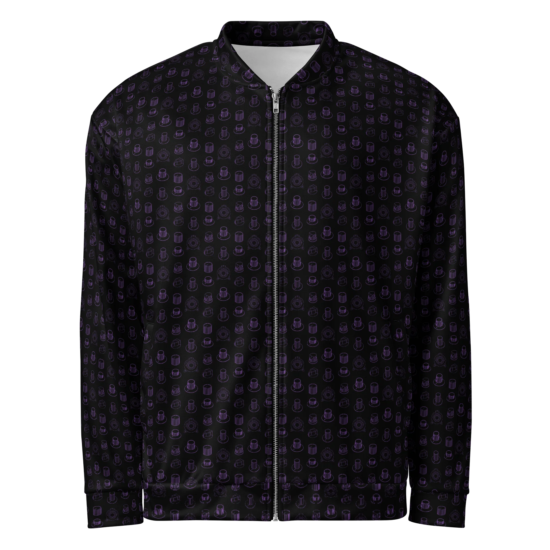 Seven Icons of Synthesis Bomber Jacket - (7 Synth Legends) AMETHYST product image (1)