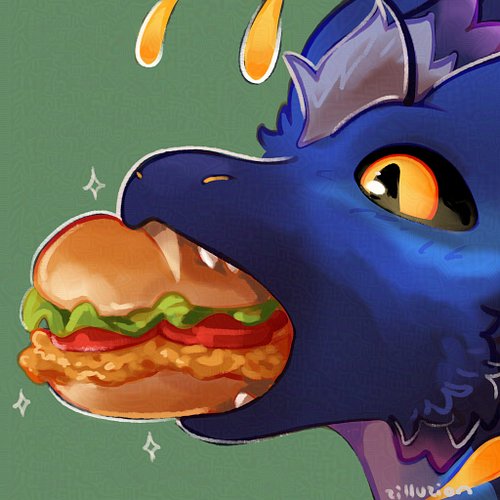 burger.. 🍔
headshot for Sapphire
#furryart #dragon
