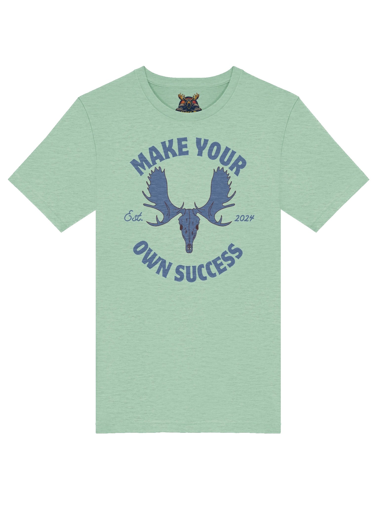 Blue Moose Skull - Make Your Own Success - Tee product image (40)