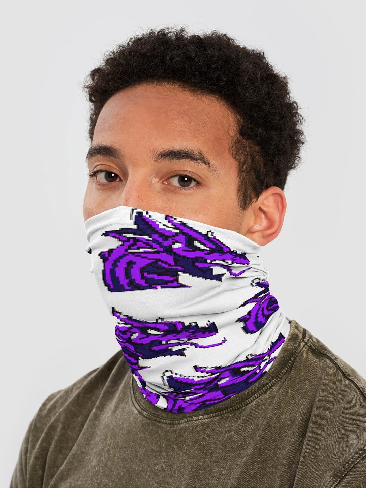 Pixelated Purple Dragon All-Over Neck Gaiter product image (2)