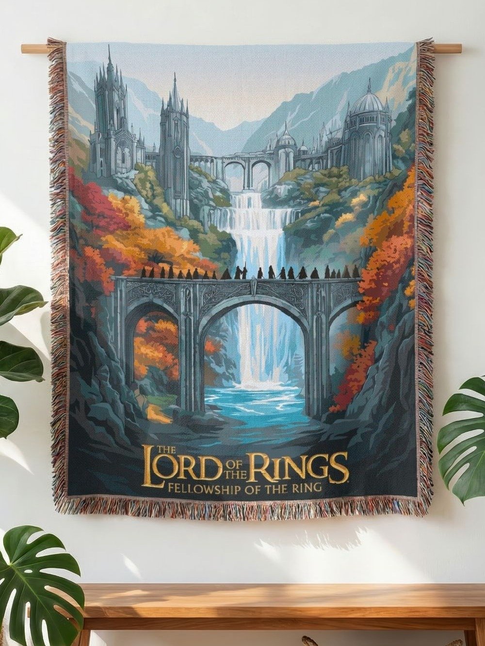 The Fellowship Crossing Rivendell Woven Blanket product image (2)