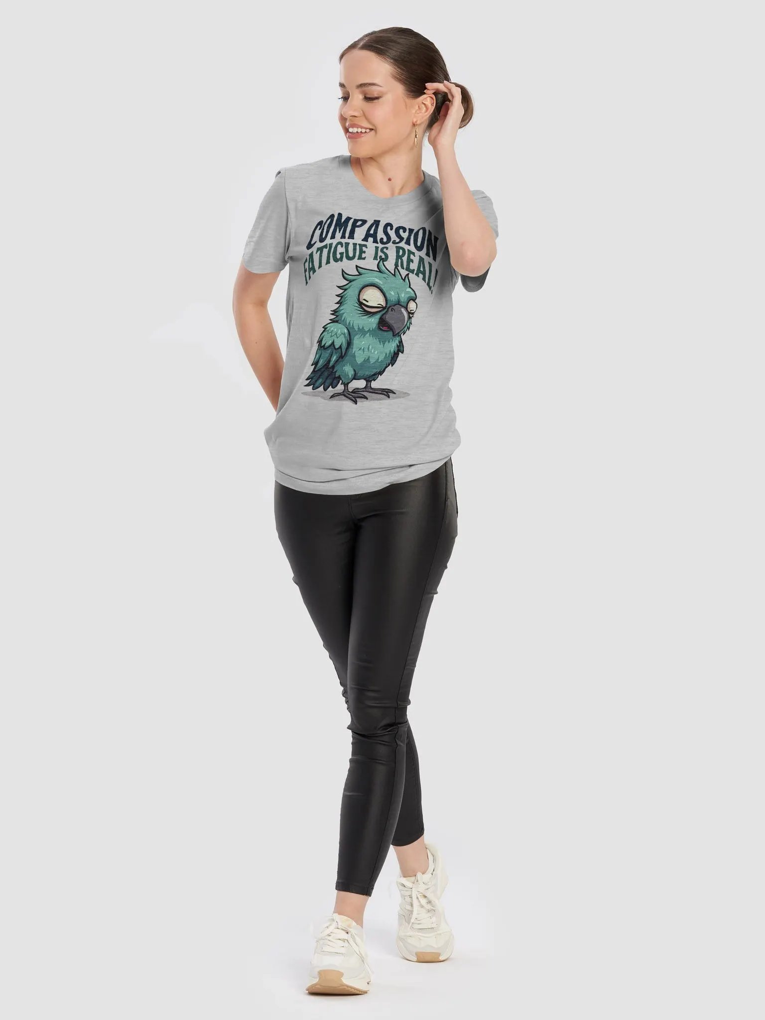 Compassion Fatigue Parrot T-Shirt, Burnout Prevention Gift, Self Care T-shirt product image (6)
