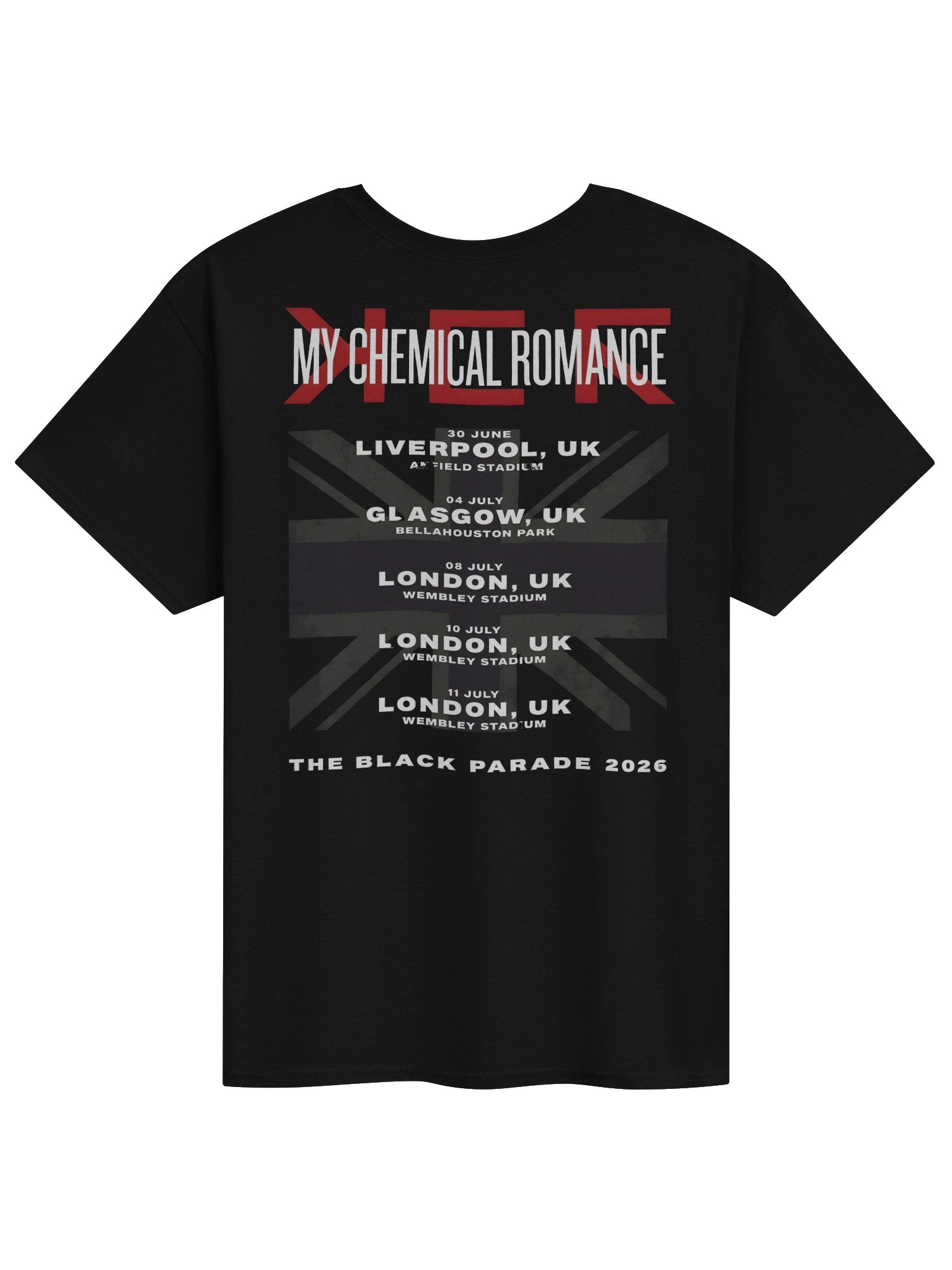 My Chemical Romance The Black Parade 2026 Tour UK Merch Tshirt product image (2)