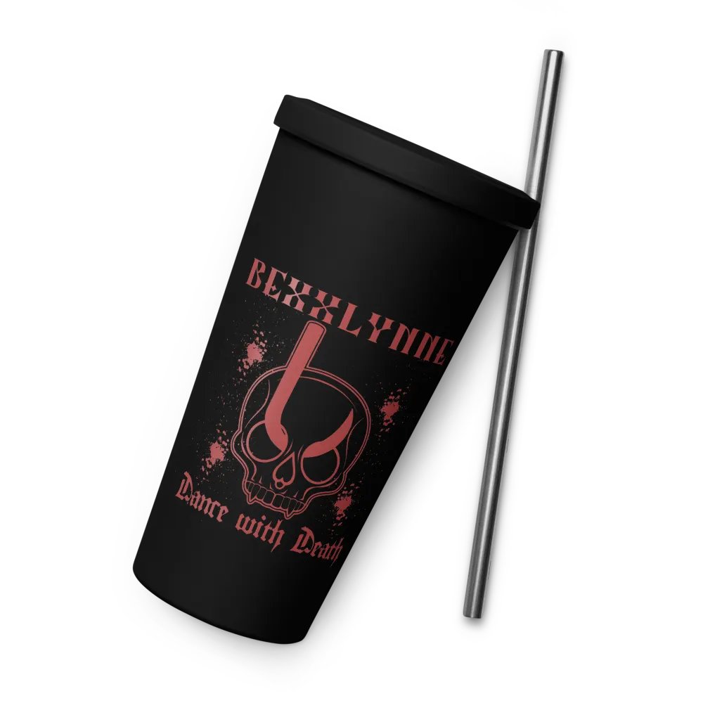 DANCE WITH DEATH INSULATED TUMBLER WITH A STRAW product image (9)