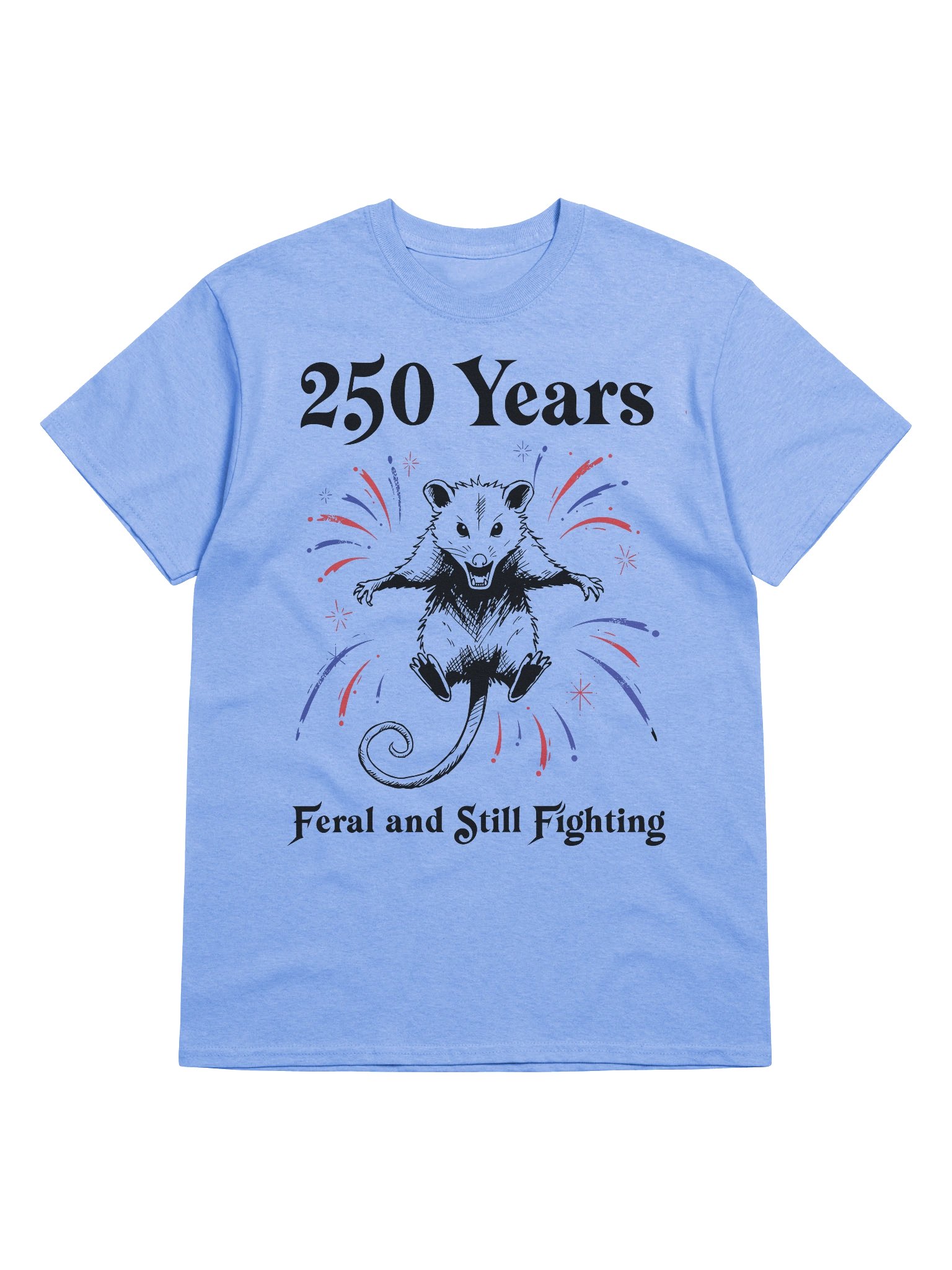 Feral Opossum Funny America 250th Bday Shirt product image (45)