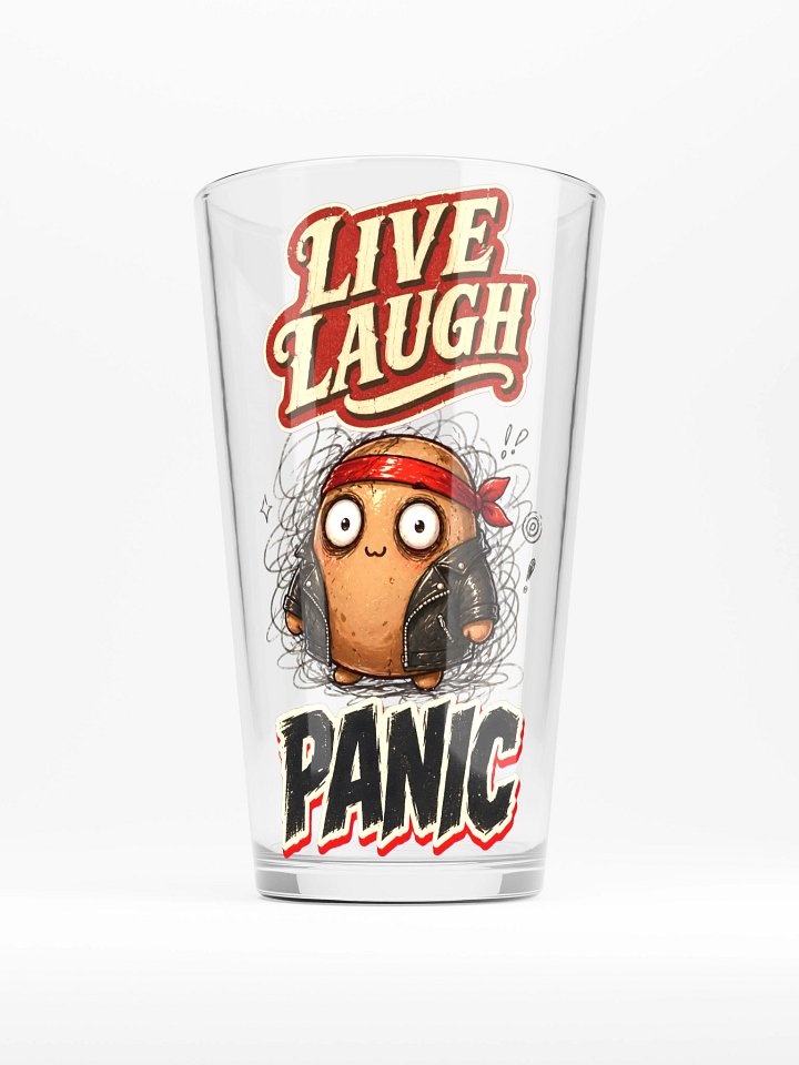 Tato - Live Laugh PANIC Glass product image (1)