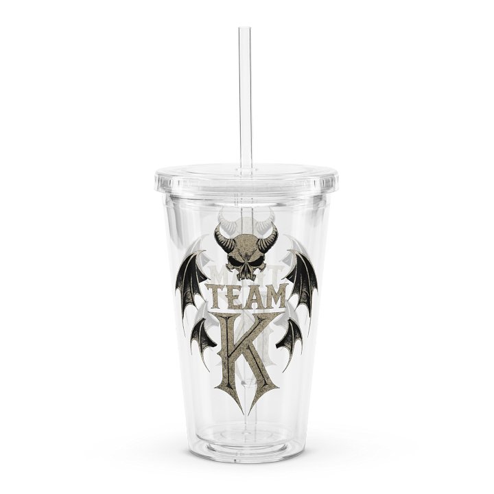Team K V-3 Clear Plastic Tumbler product image (2)