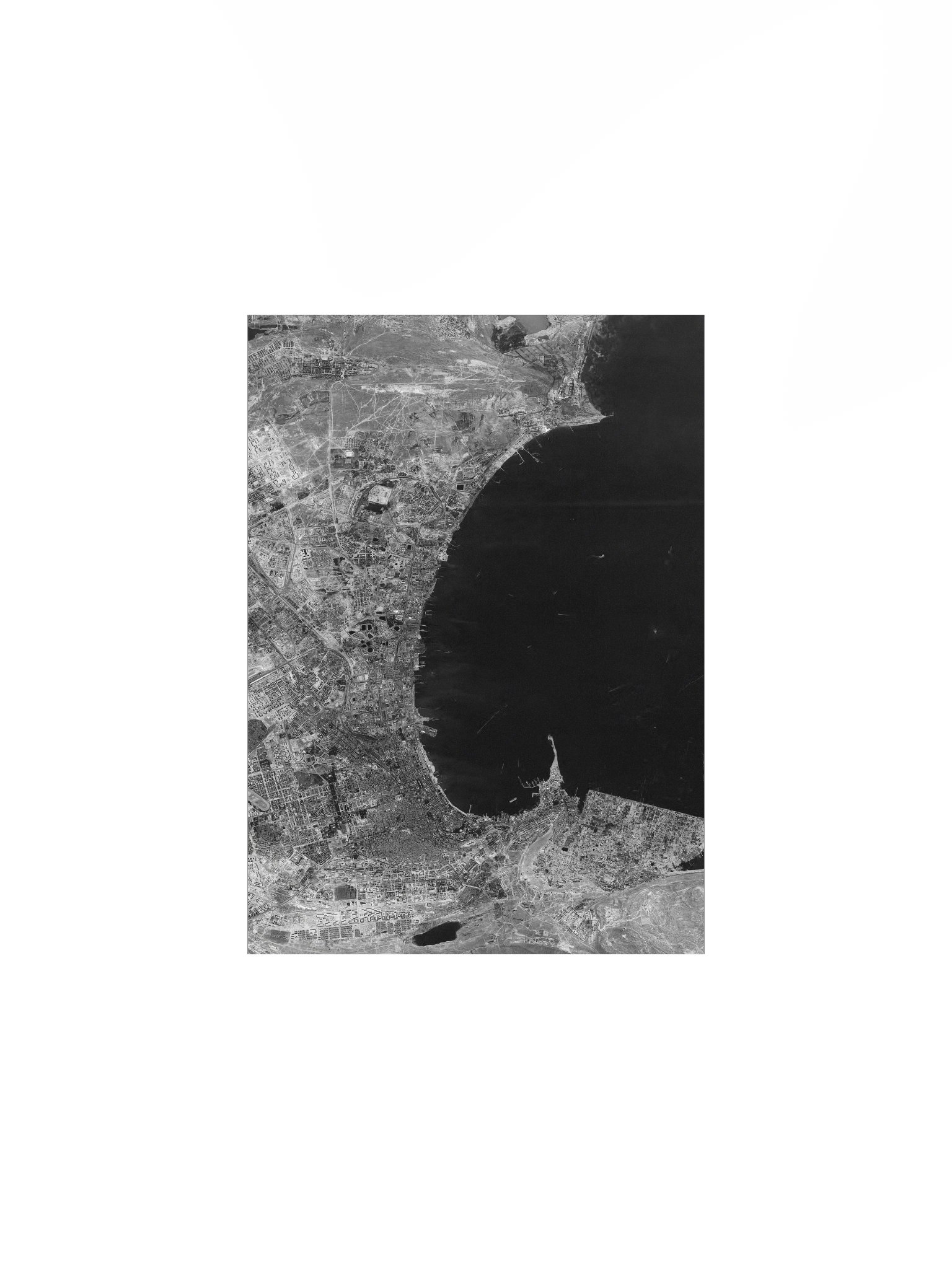 Baku, Azerbaijan (1966) Declassified Spy Satellite Picture (Poster - Portrait) product image (4)
