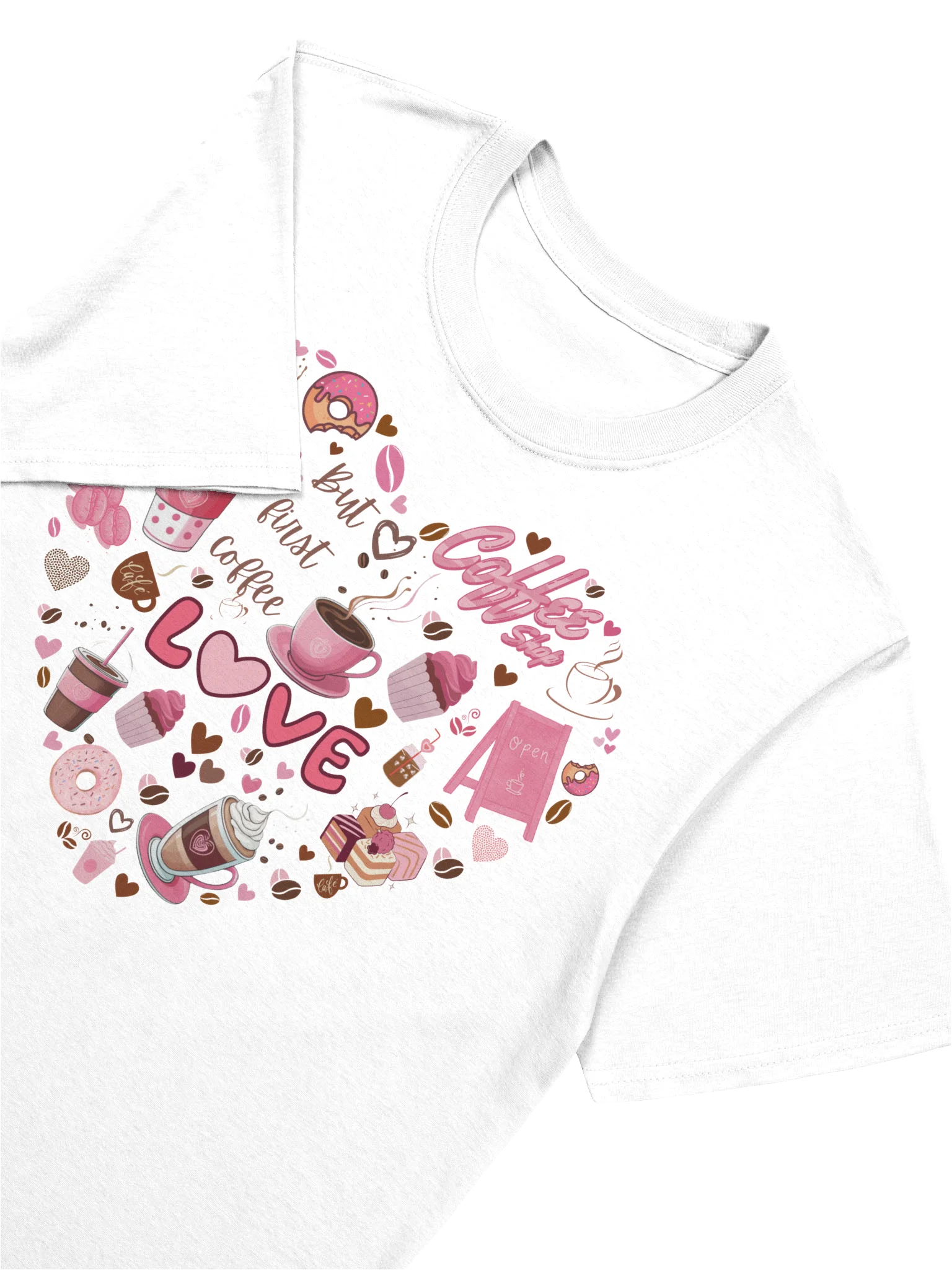 Love and Latte Heart T-Shirt product image (2)