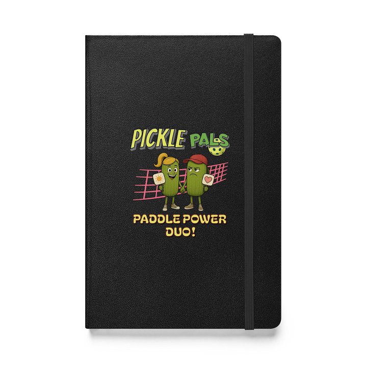 Pickle Pals Couple Paddle Power Duo Pickleball Hardcover Journal product image (1)