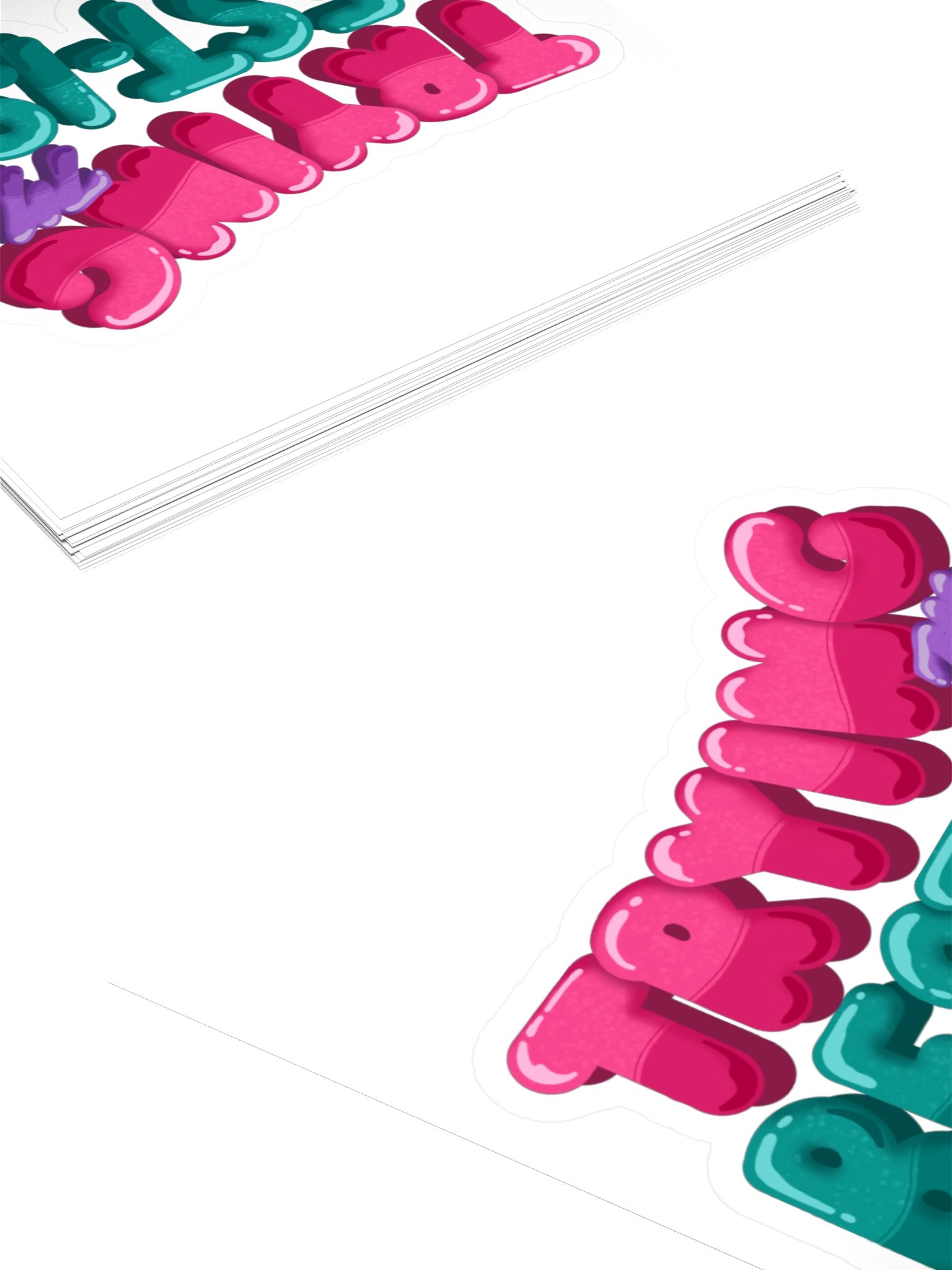"TRYING MY BEST-ISH" - Kawaiifiti Style - Kiss Cut Sticker product image (10)