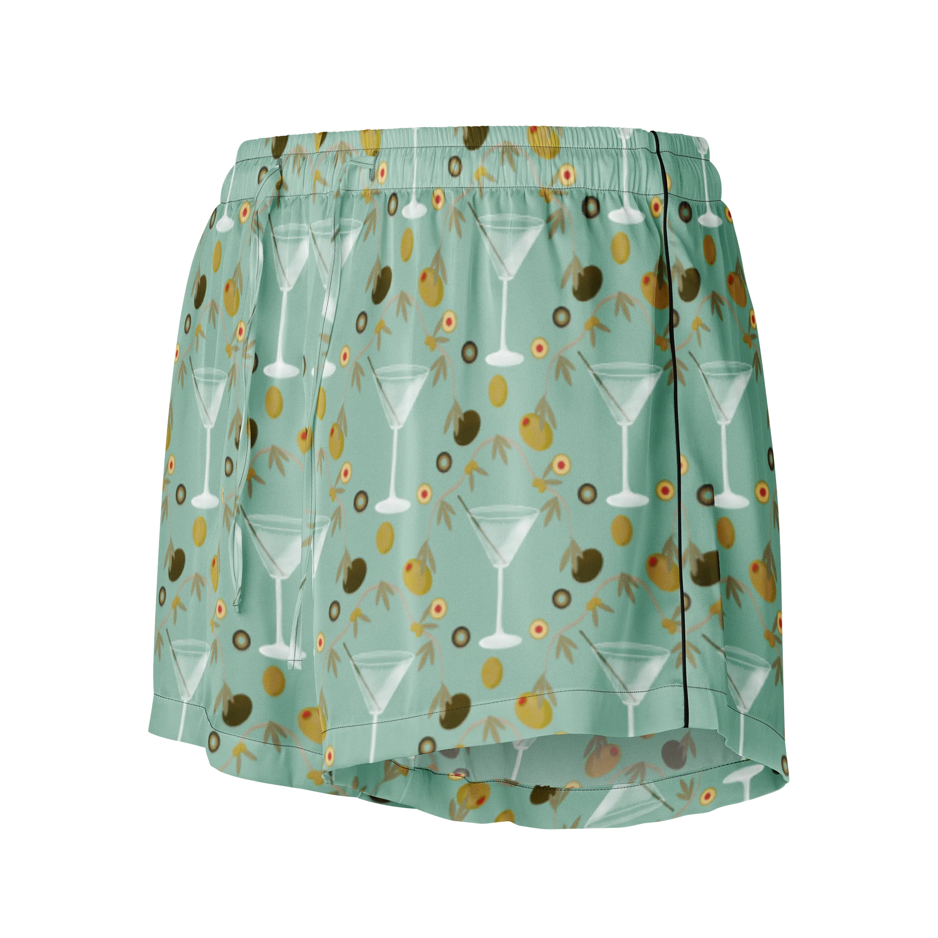 Diamond Martini Twist Women's Pajama Shorts product image (2)