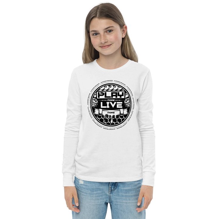 Play More Live More Youth Long Sleeve T-Shirt product image (17)