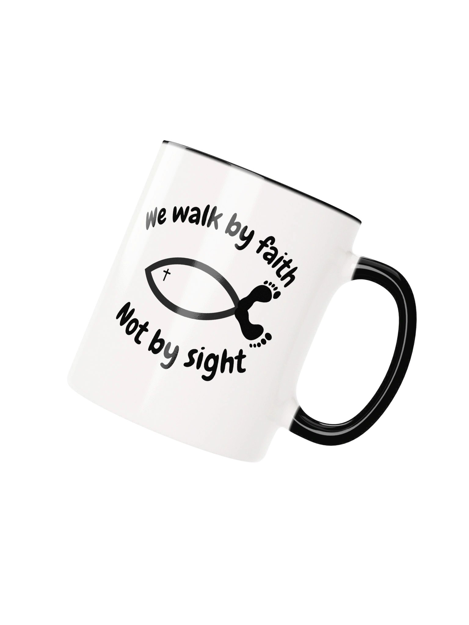 We Walk by Faith Not by Sight Christian Coffee Mug – 2 Corinthians 5:7 Inspirational Bible Verse Gift – Kingdom Life Co. product image (3)
