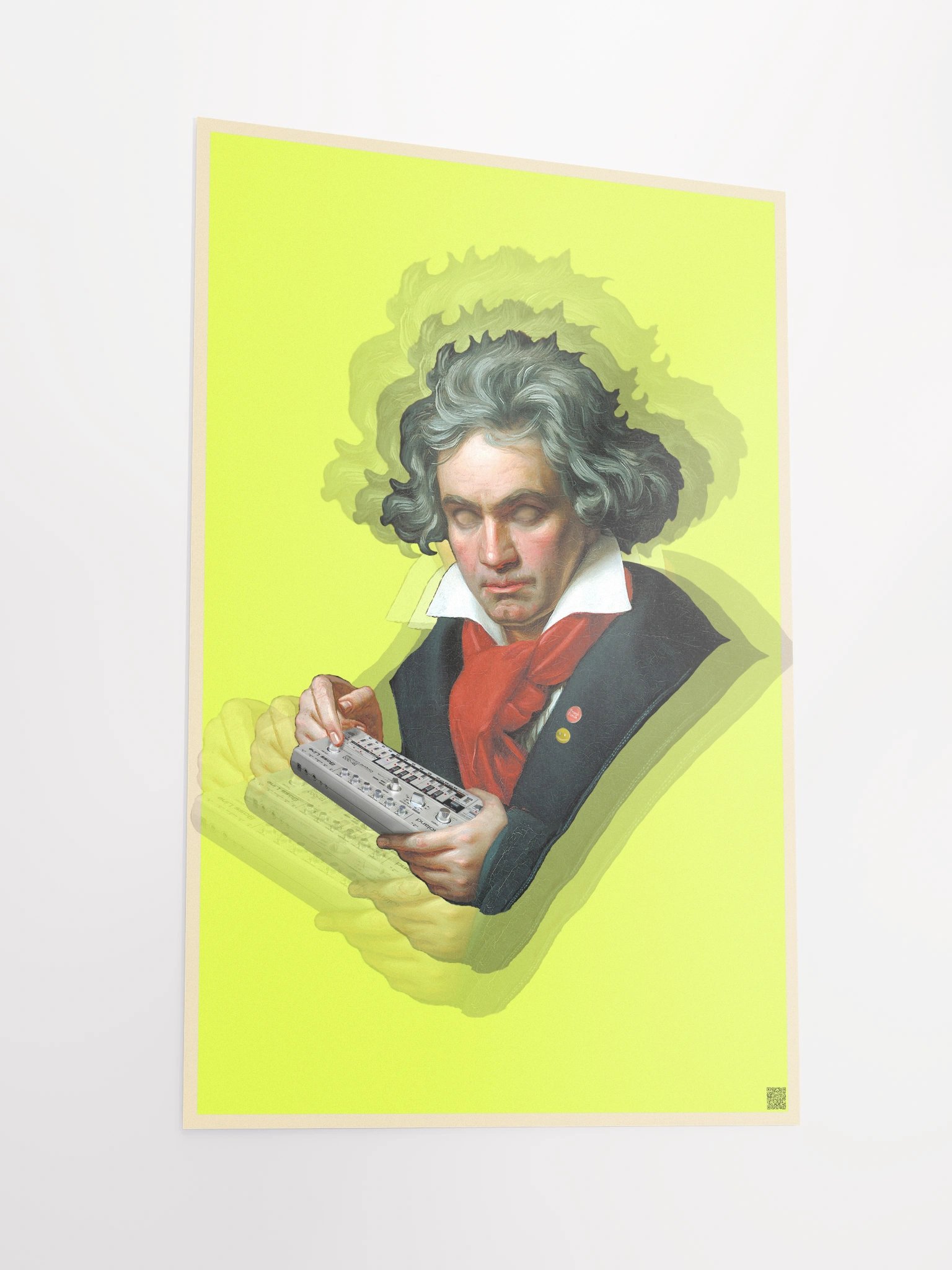 Roland van Beethoven by Frank Fonik (tb-3-0-3 Tribute), Techno EDM Matte Paper Poster product image (2)