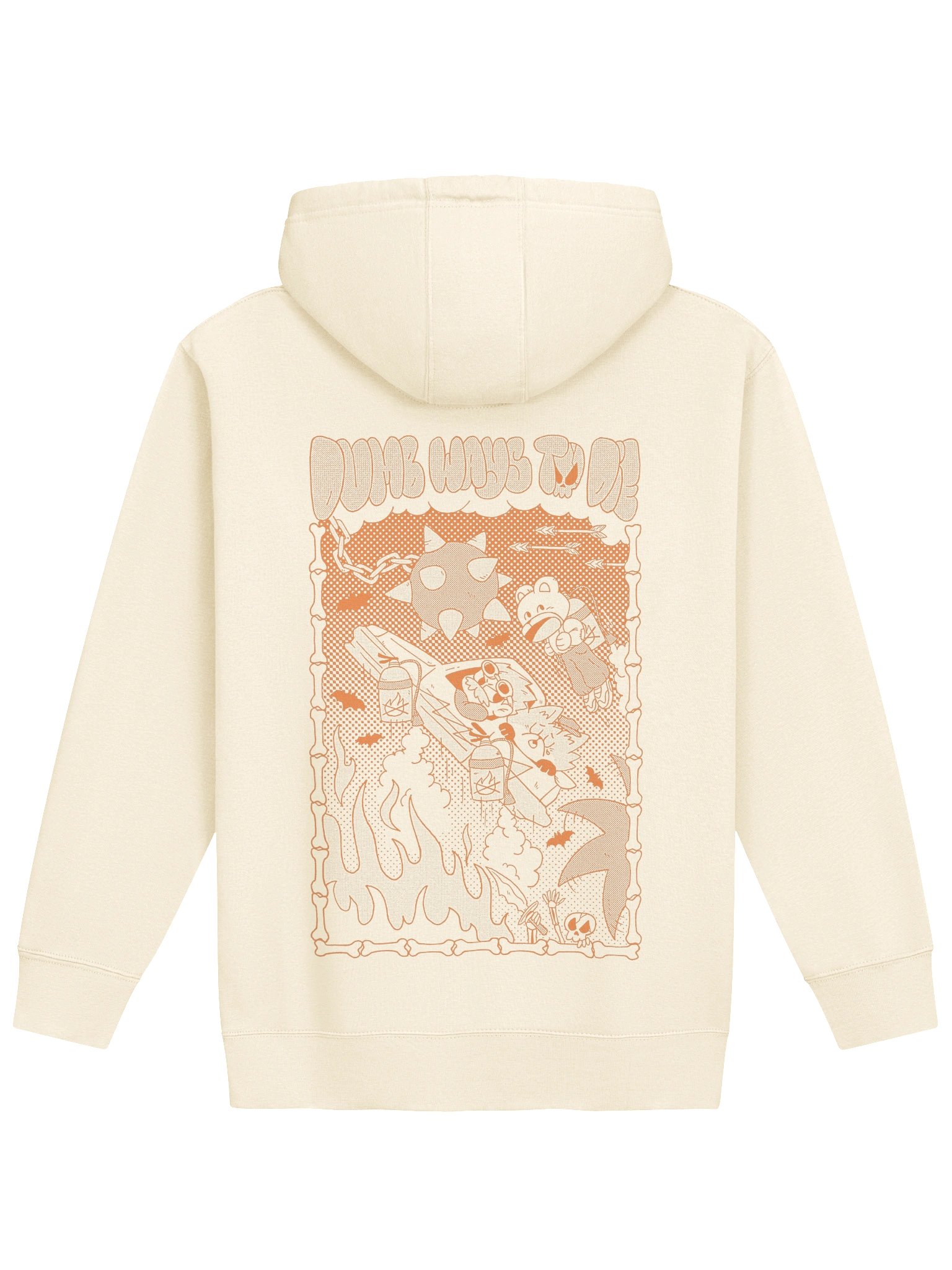 Dumb Ways To Die - Cream Hoodie product image (2)