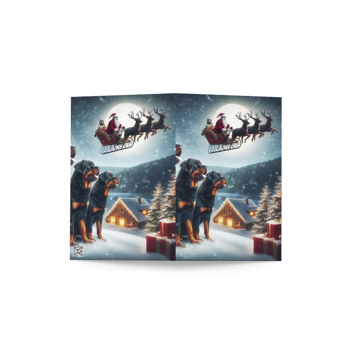 Rottweiler Winter Wonderland Greeting Card product image (4)