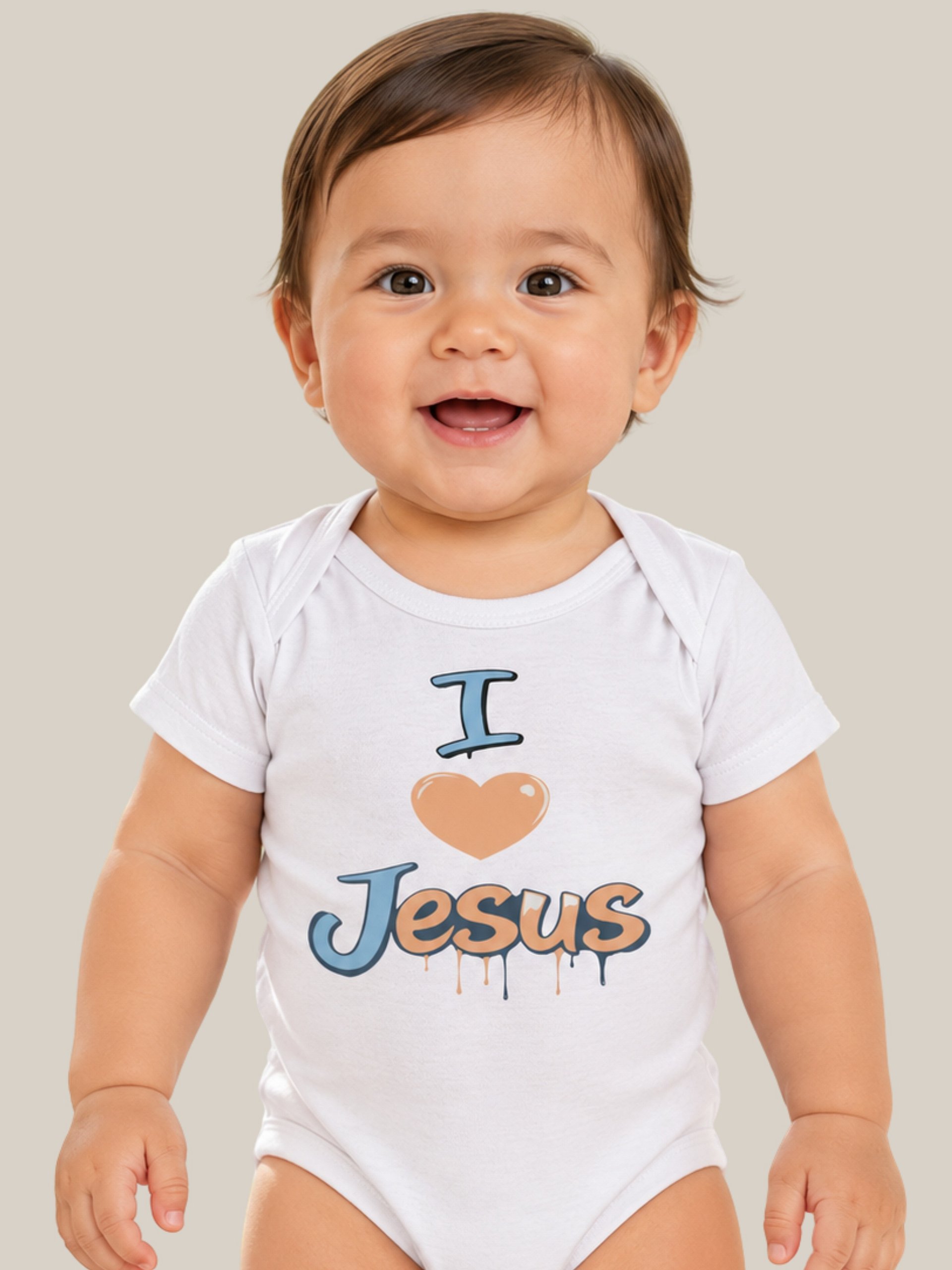 I Love Jesus Baby Bodysuit product image (1)