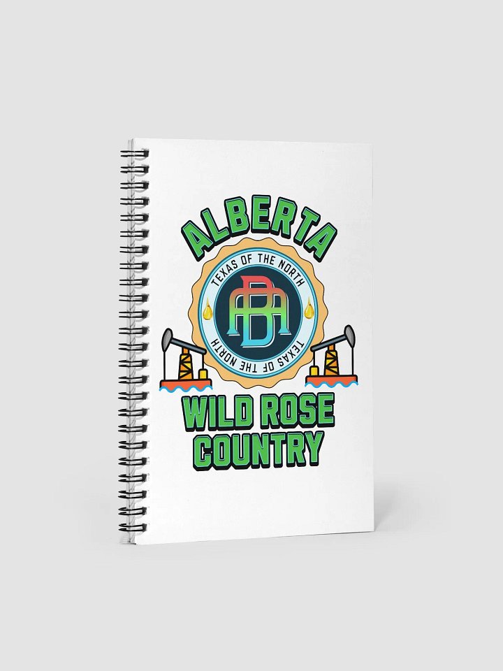 Alberta Wild Rose Country Spiral Notebook product image (1)