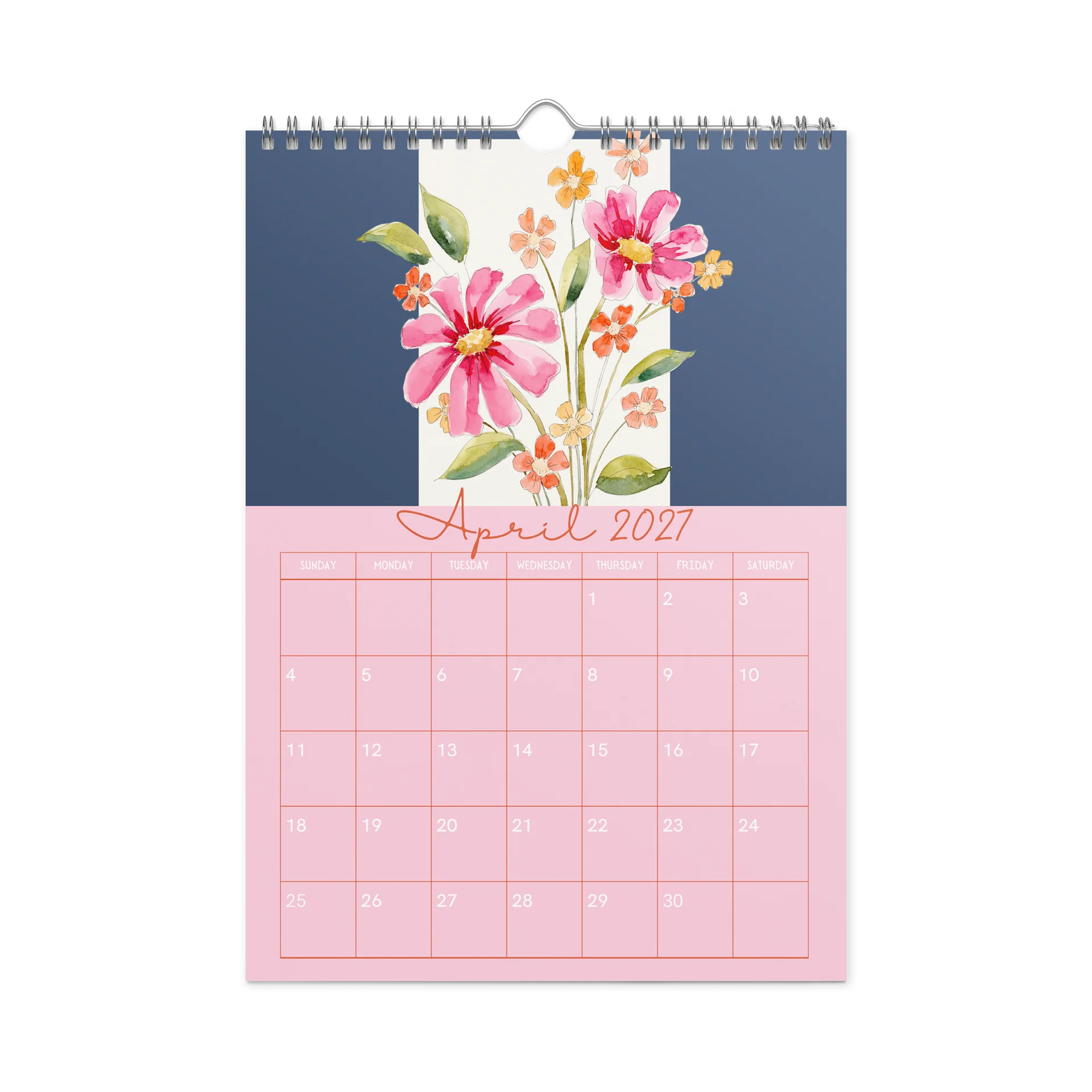 Bloom Through the Seasons: A Watercolor Calendar (July 2026 - June 2027) product image (12)