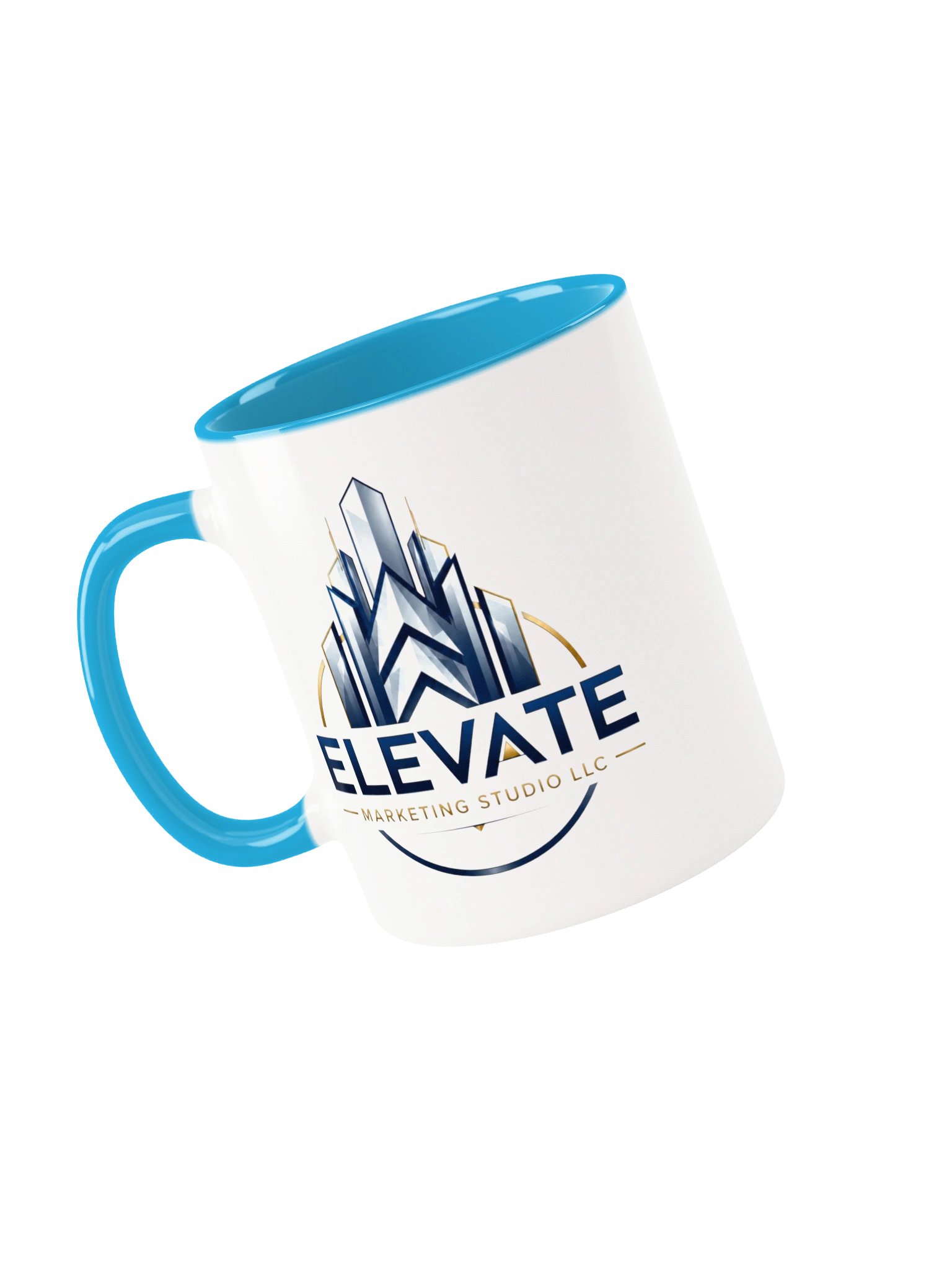 (EXAMPLE) Custom Business Logo Accent Mug | Elevate Marketing Studio product image (1)
