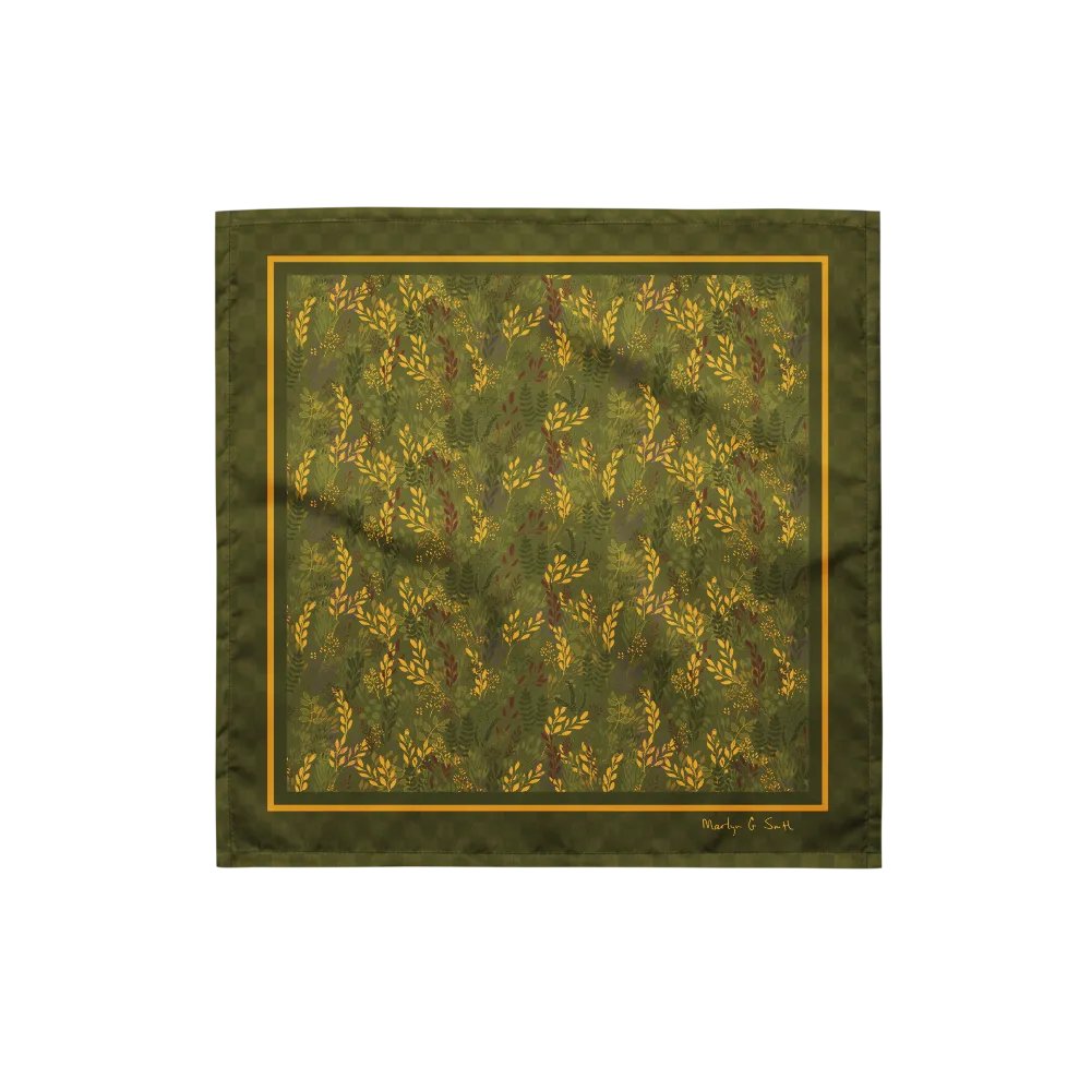 “Moving Meadows” Bandana in Green product image (1)