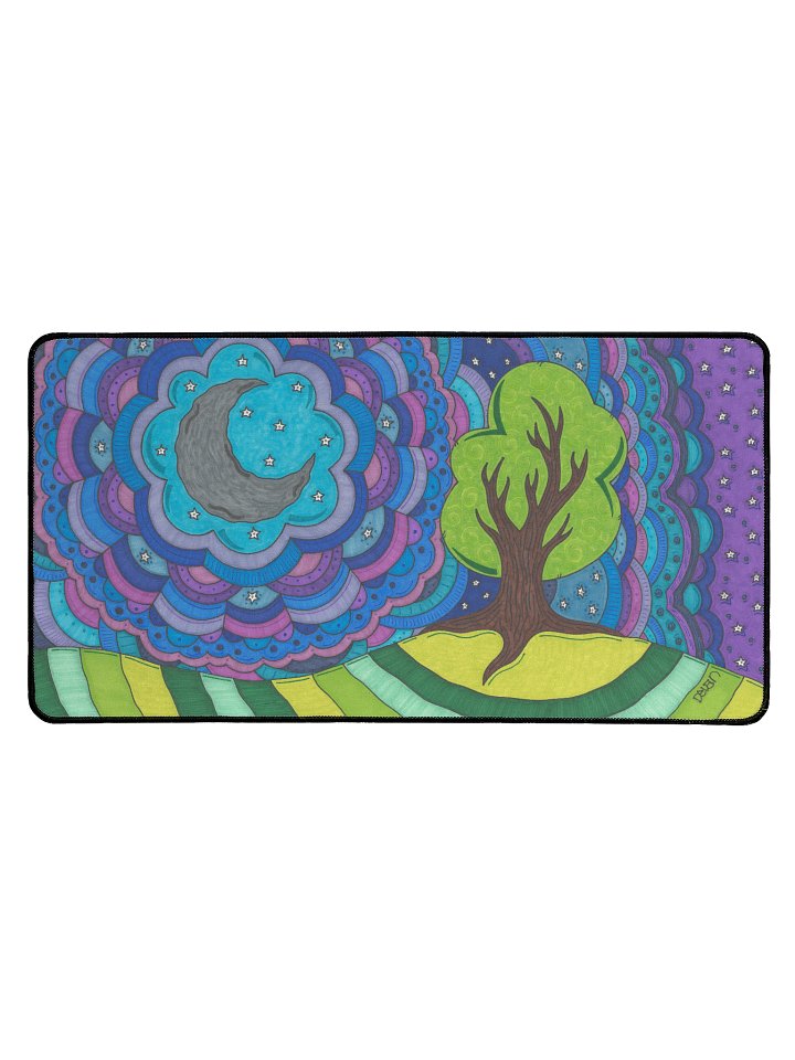 Moonlight Moon Desk Mat product image (1)