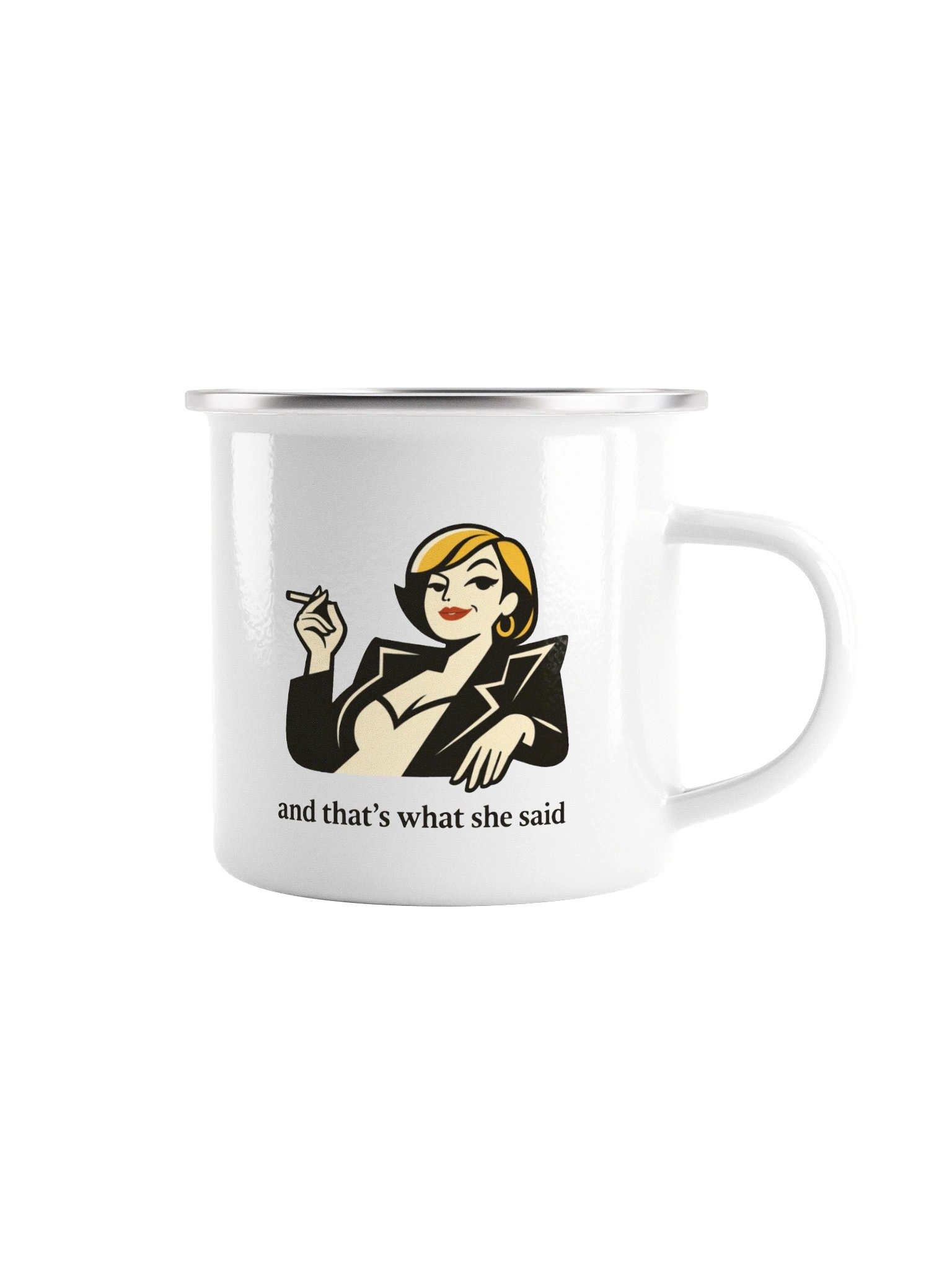 Confident Contradiction Enamel Mug product image (1)