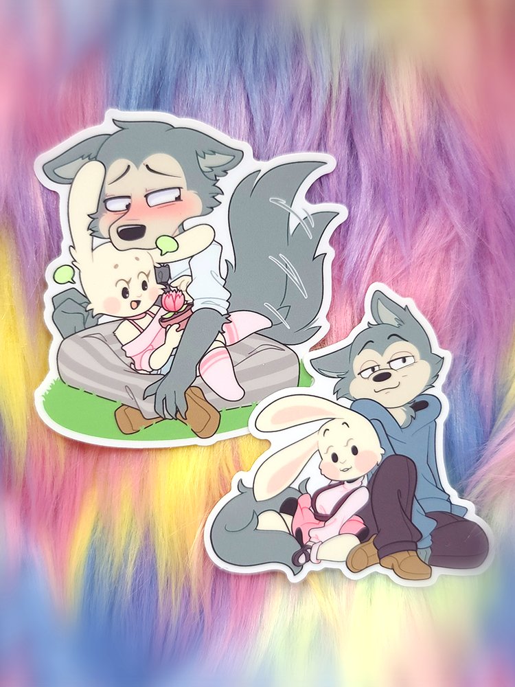 The Wolf and His Rabbit | Sticker Set product image (1)