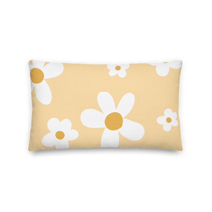 DAISY BUTTERYELLOW FLOWER PILLOW product image (2)