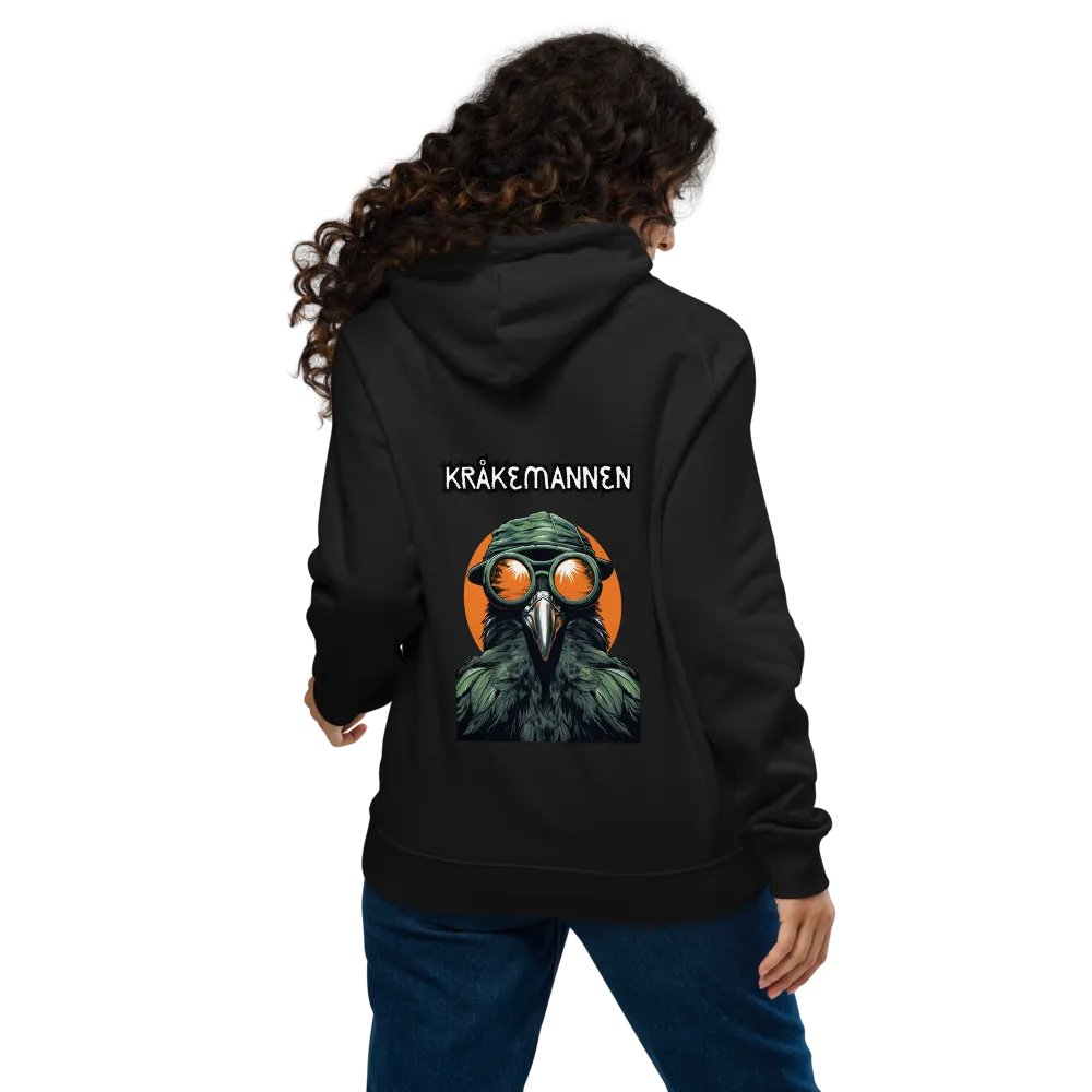 Unisex Eco Raglan Hoodie 🖤 THE NORWEGIAN CROW MAN product image (11)