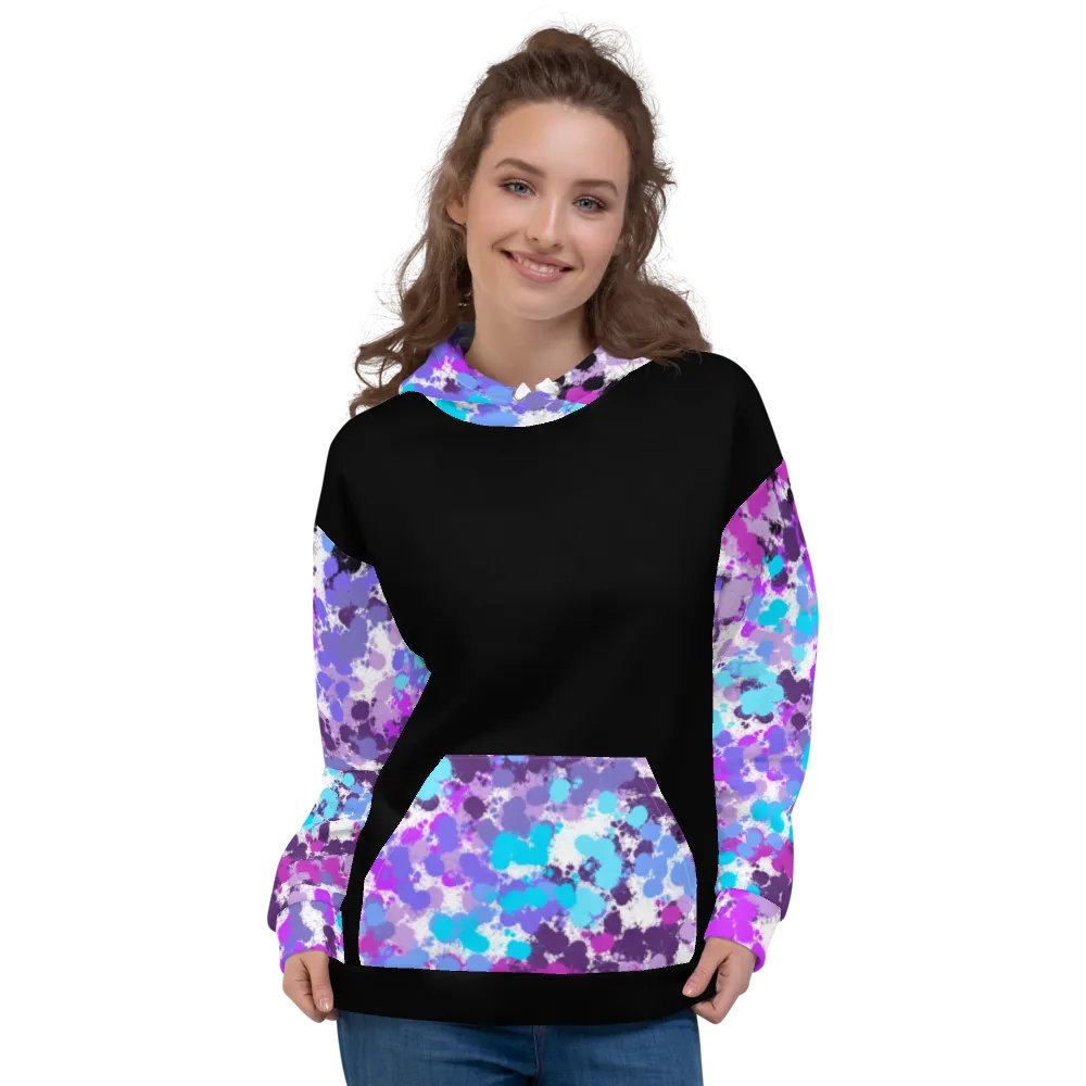 Purple And Black Splotch Hoodie product image (4)