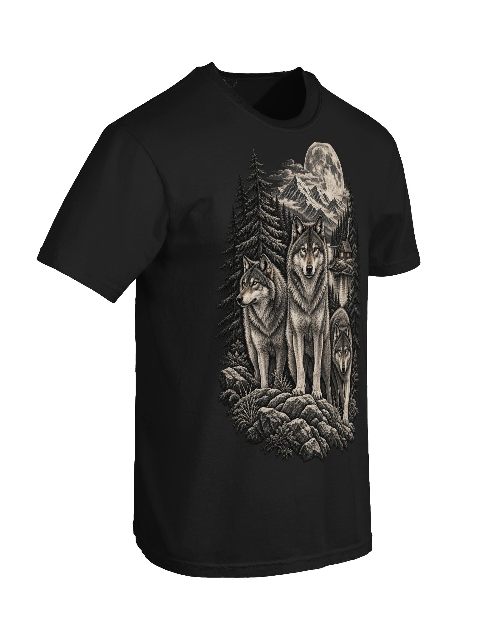 Moonlit Wolf T-Shirt product image (6)