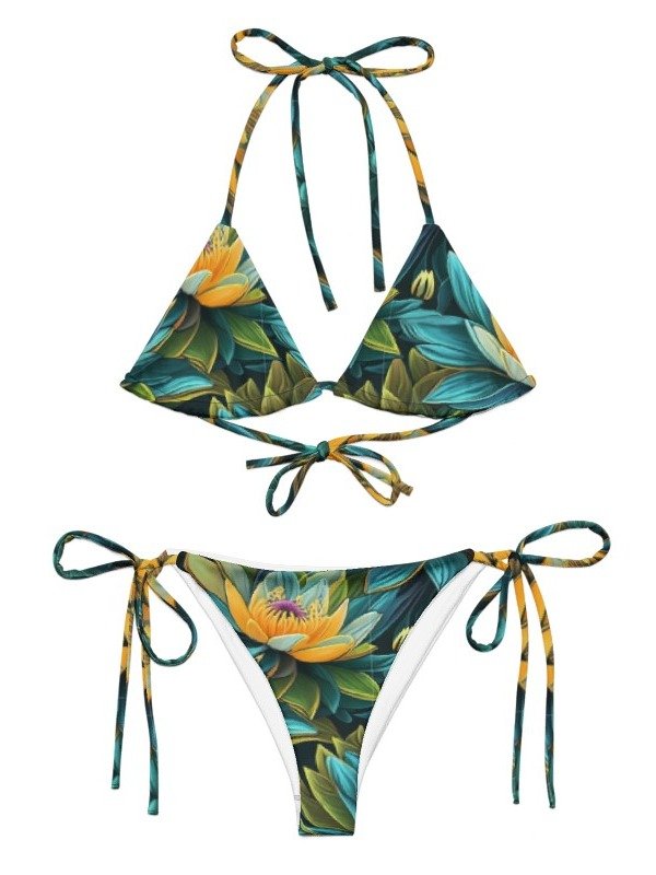 Lotus blue string bikini product image (11)