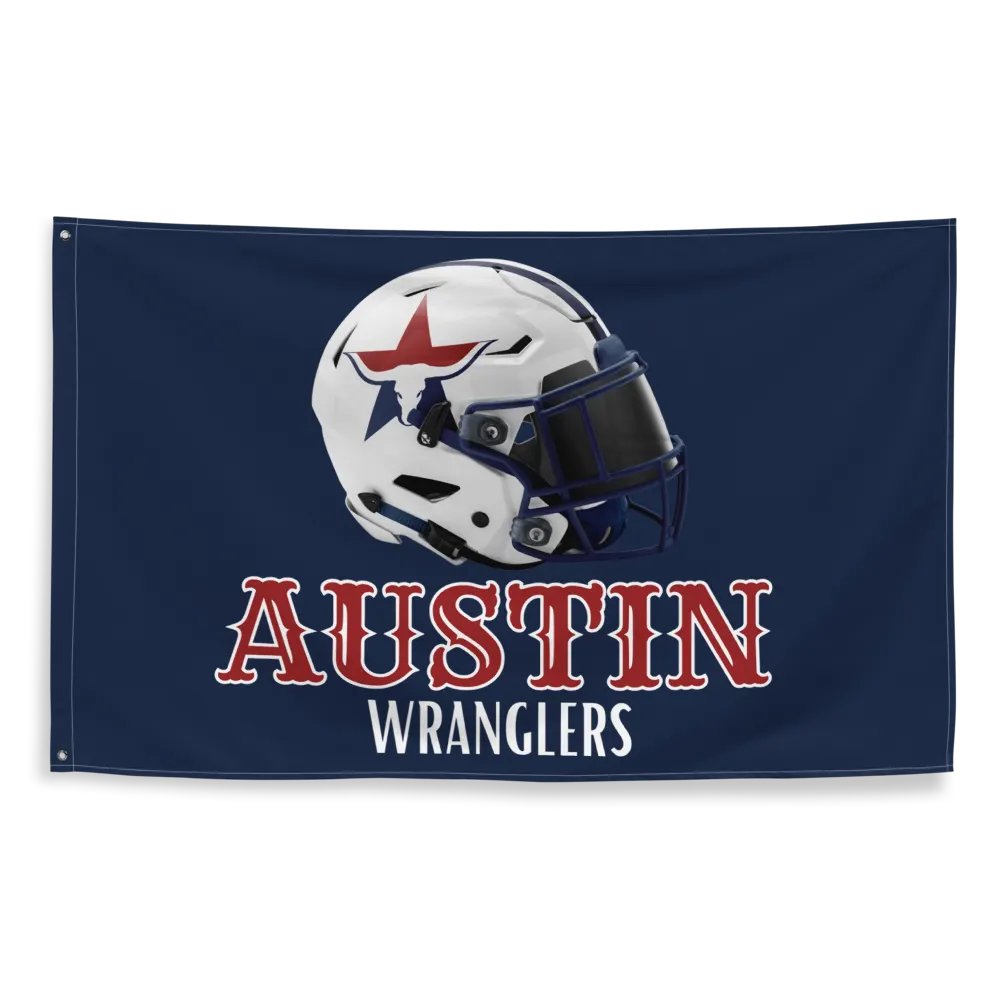 Austin Wranglers Team Flag product image (2)