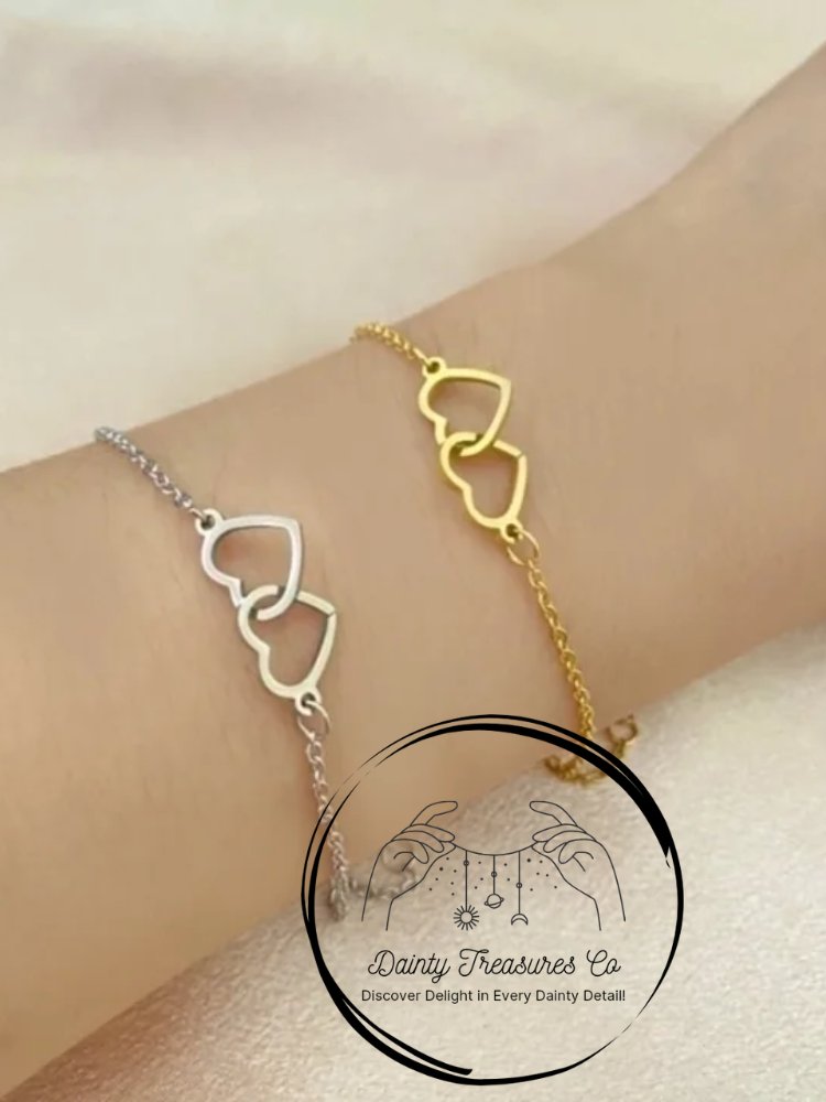 Duo Dainty Heart Bracelet 💕 product image (7)