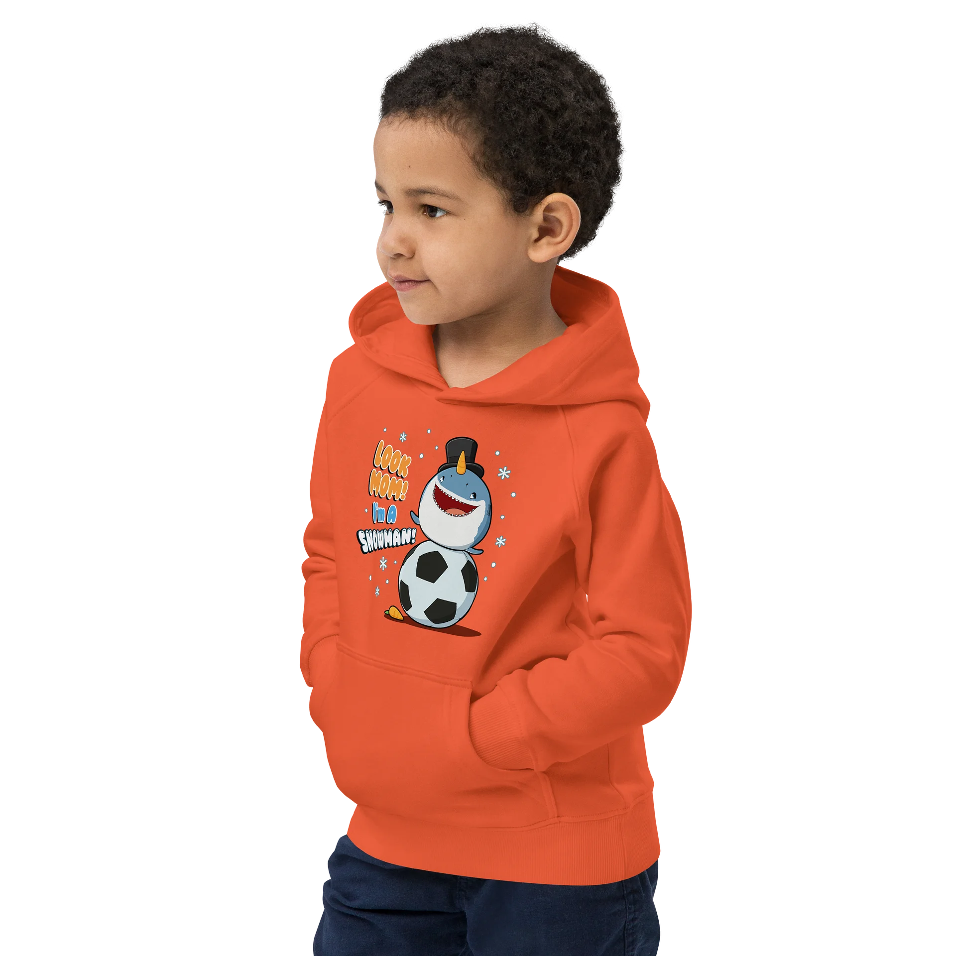 SNOWMAN Kids Eco Hoodie product image (3)